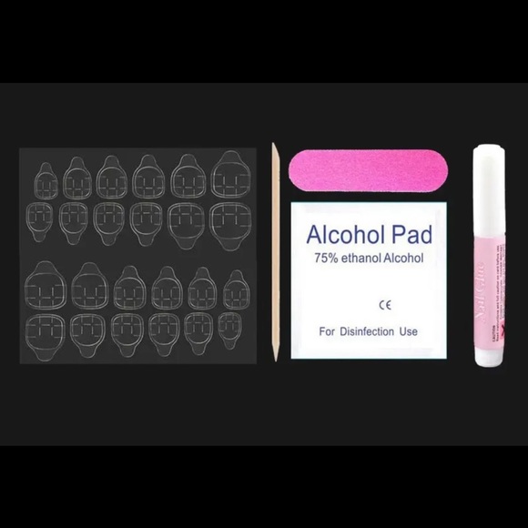 Absolute Handmade Reusable Press On Nails | Bridal Nails | Gemstones | White - Picture 6 of 9